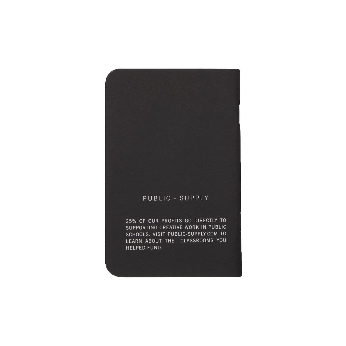 3.5X5.5" - Pocket Notebook - Soft Cover - Black