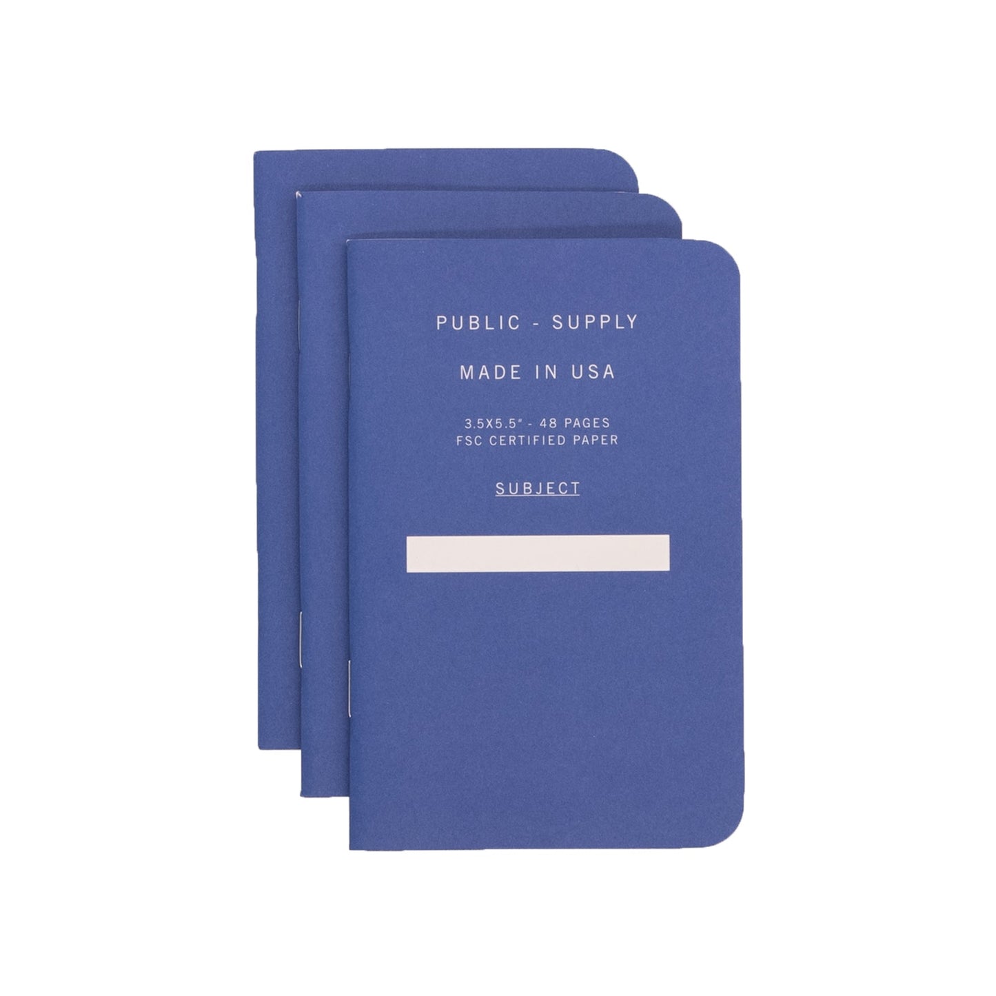 3.5x5.5" - Pocket Notebook - Soft Cover - Blue