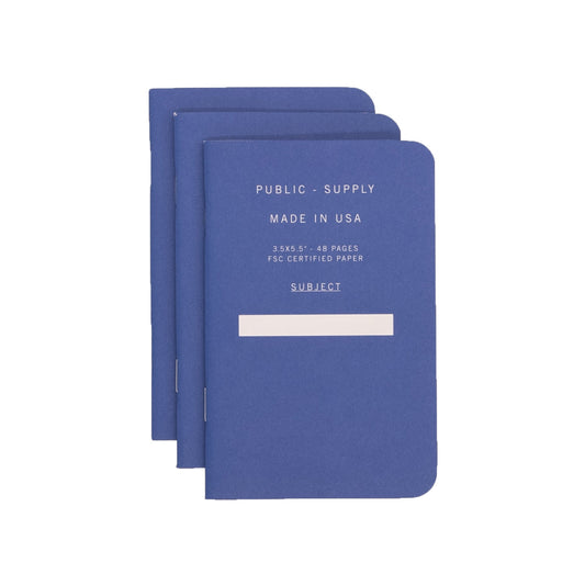 3.5x5.5" - Pocket Notebook - Soft Cover - Blue