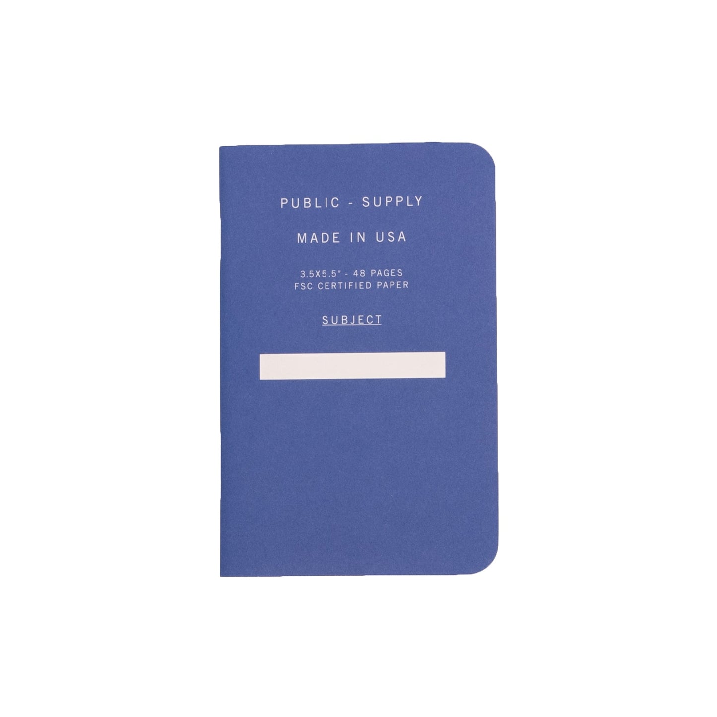 3.5x5.5" - Pocket Notebook - Soft Cover - Blue