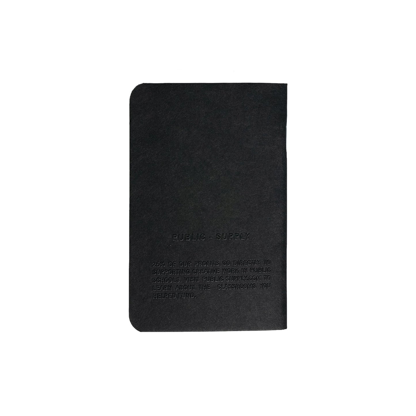 3.5x5.5" - Pocket Notebook - Embossed - Black