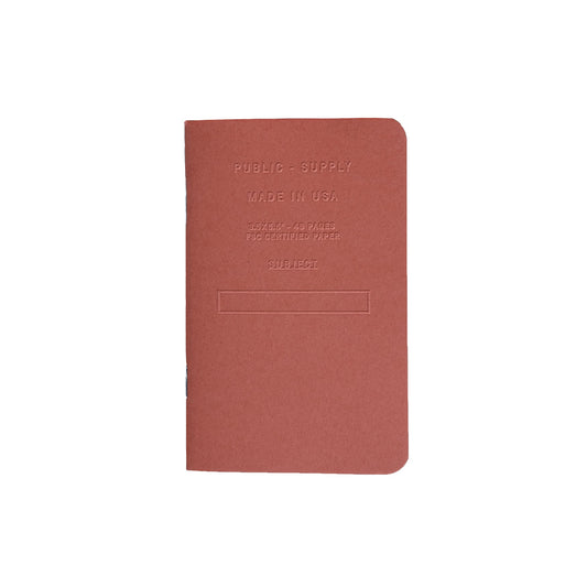 3.5x5.5" - Pocket Notebook - Embossed - Brick