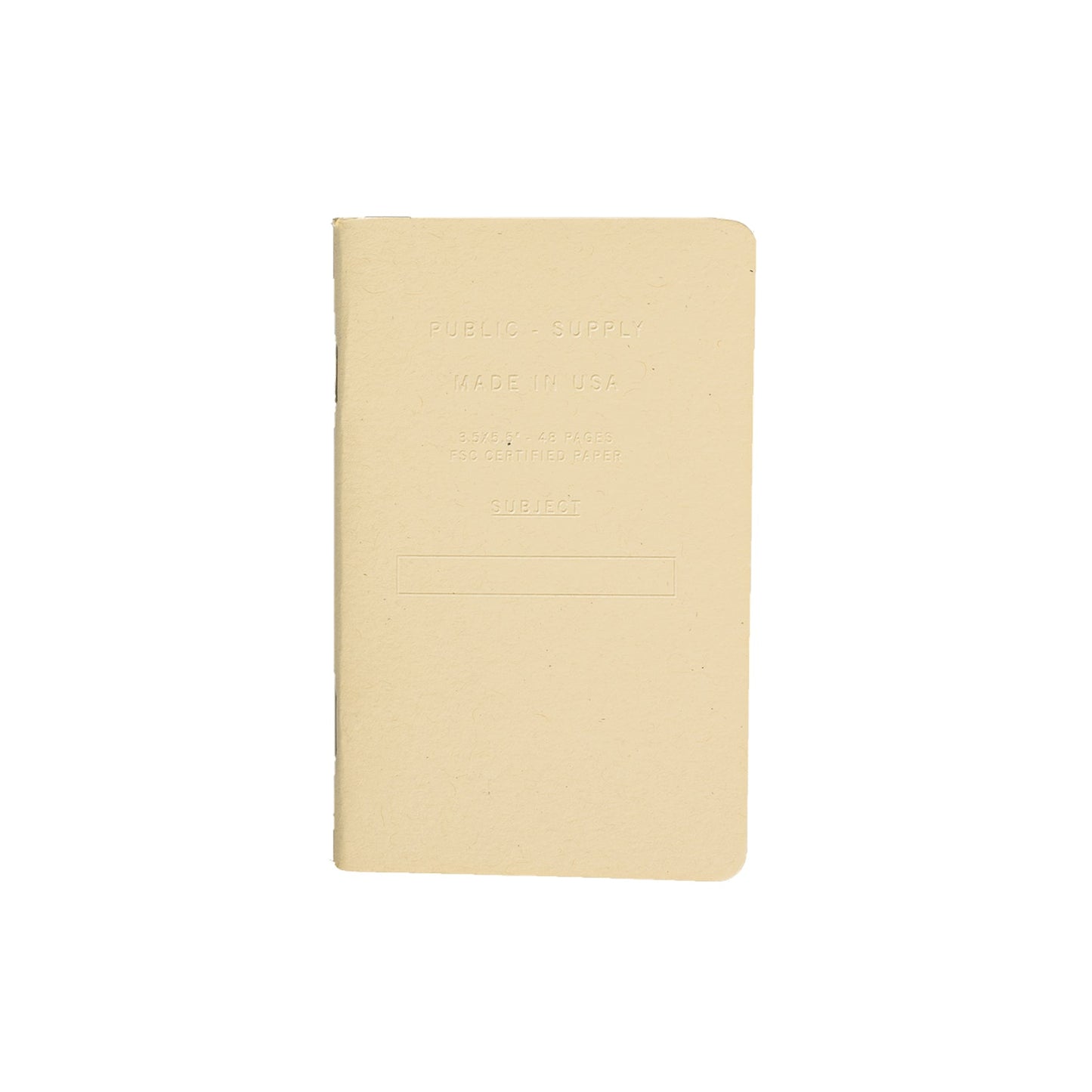 3.5x5.5" - Pocket Notebook - Embossed - Manila