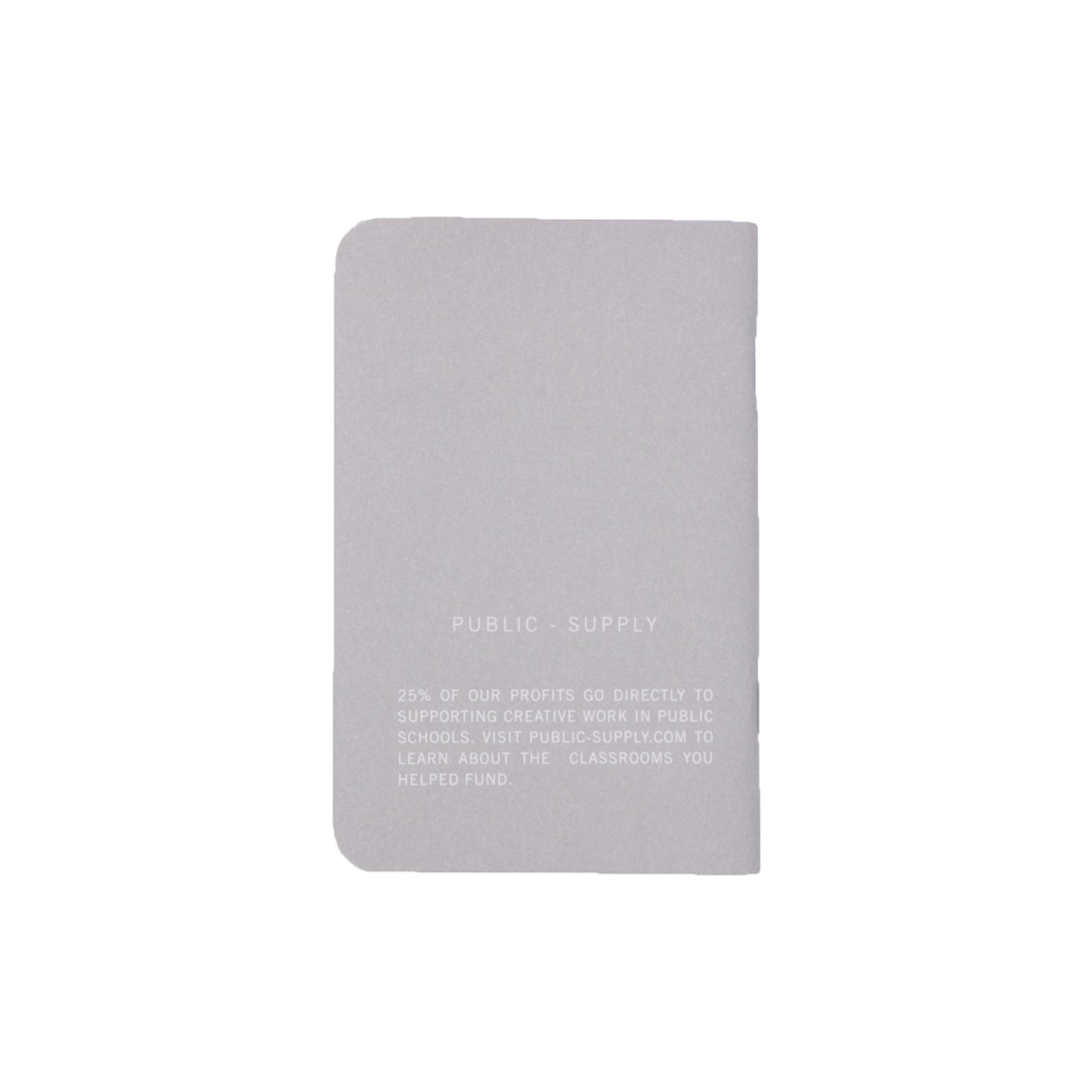 3.5x5.5" - Pocket Notebook - Soft Cover - Light Grey