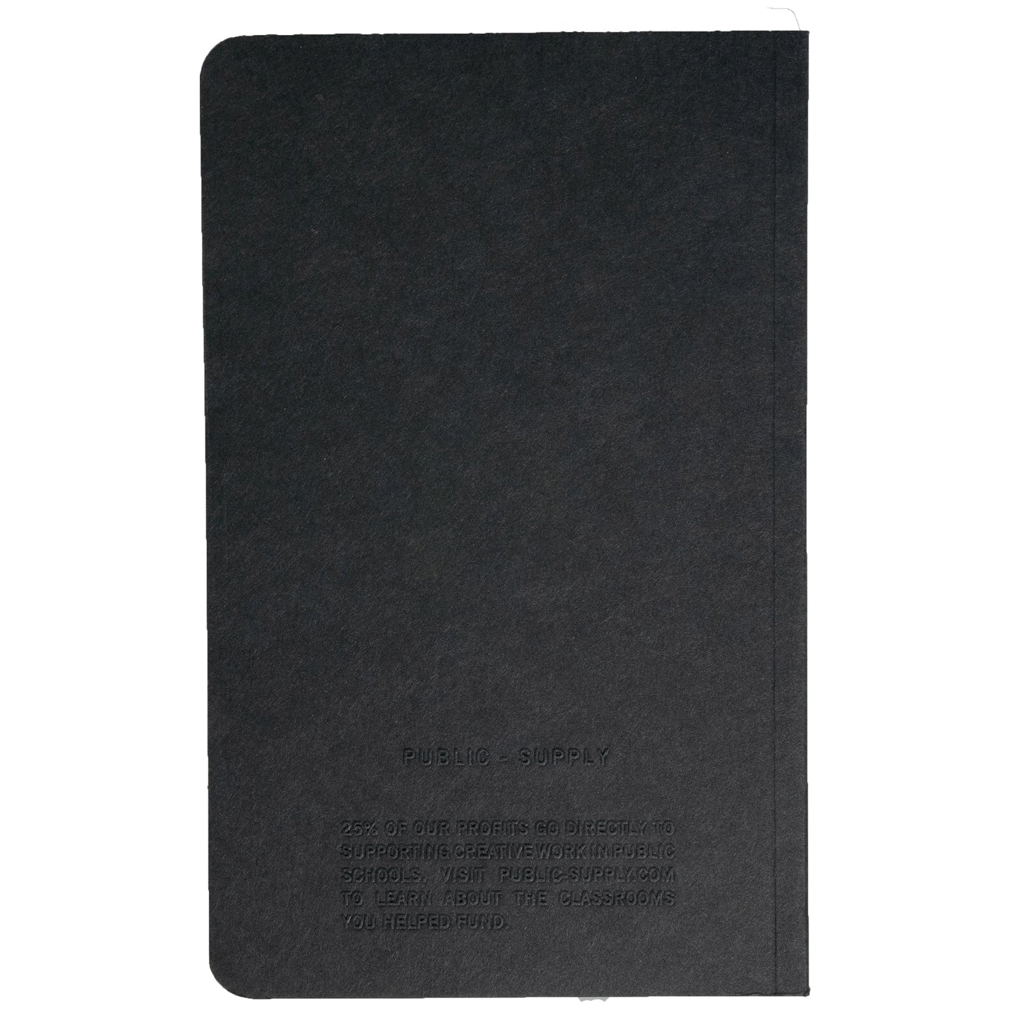5x8" - Soft Cover Notebook - Embossed - Black