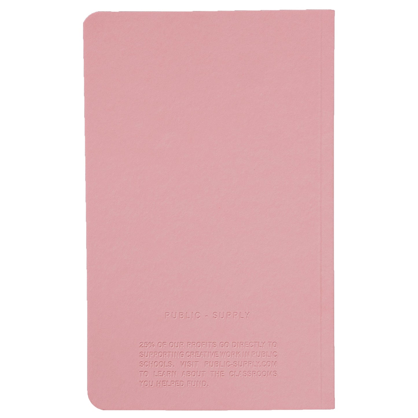 5x8" - Soft Cover Notebook - Embossed - Blush