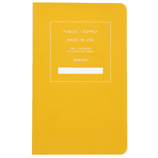 5x8" - Notebook - Soft Cover - Yellow
