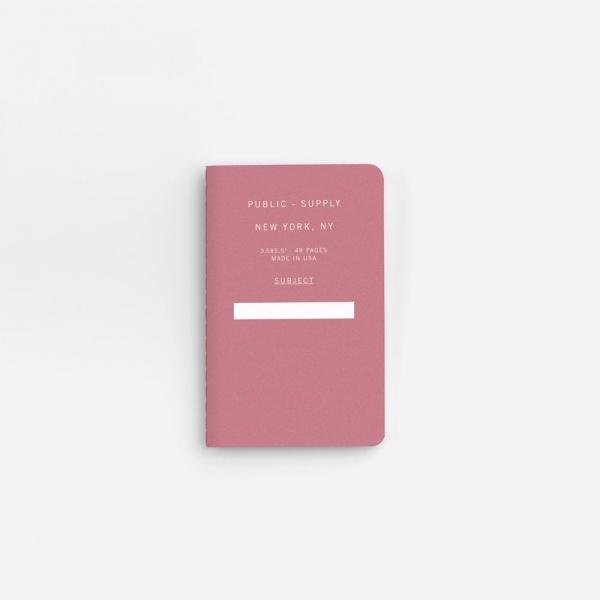 3.5X5.5" - Pocket Notebook - Soft Cover - Light Red