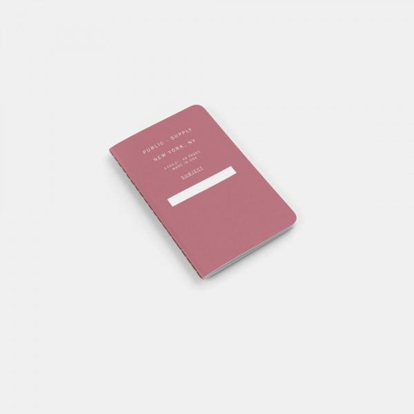 3.5X5.5" - Pocket Notebook - Soft Cover - Light Red