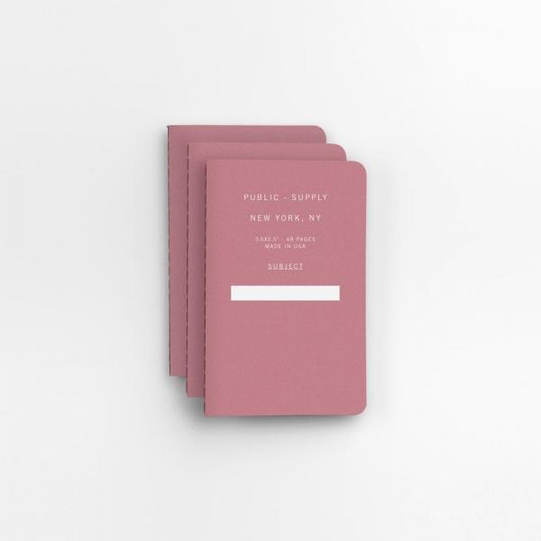 3.5X5.5" - Pocket Notebook - Soft Cover - Light Red